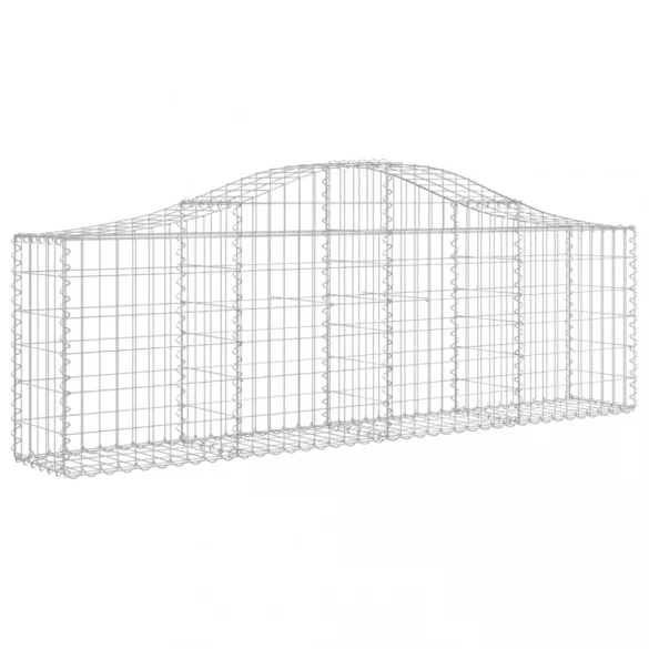 15 db íves horganyzott vas gabion kosár 200x30x60/80 cm
