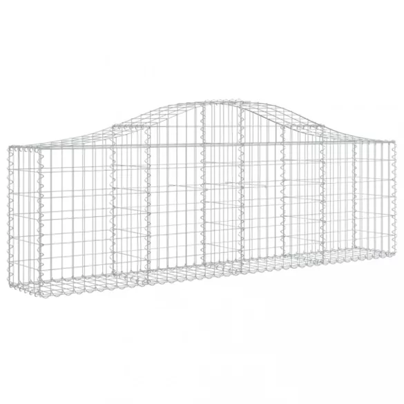 18 db íves horganyzott vas gabion kosár 200x30x60/80 cm