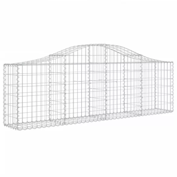 25 db íves horganyzott vas gabion kosár 200x30x60/80 cm