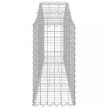 25 db íves horganyzott vas gabion kosár 200x30x60/80 cm