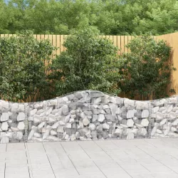 30 db íves horganyzott vas gabion kosár 200x30x60/80 cm