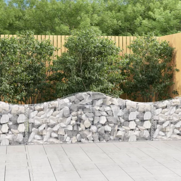 30 db íves horganyzott vas gabion kosár 200x30x60/80 cm