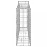 7 db íves horganyzott vas gabion kosár 200x30x80/100 cm