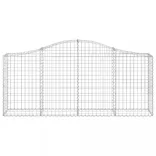 12 db íves horganyzott vas gabion kosár 200x30x80/100 cm
