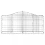 13 db íves horganyzott vas gabion kosár 200x30x80/100 cm