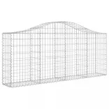 18 db íves horganyzott vas gabion kosár 200x30x80/100 cm
