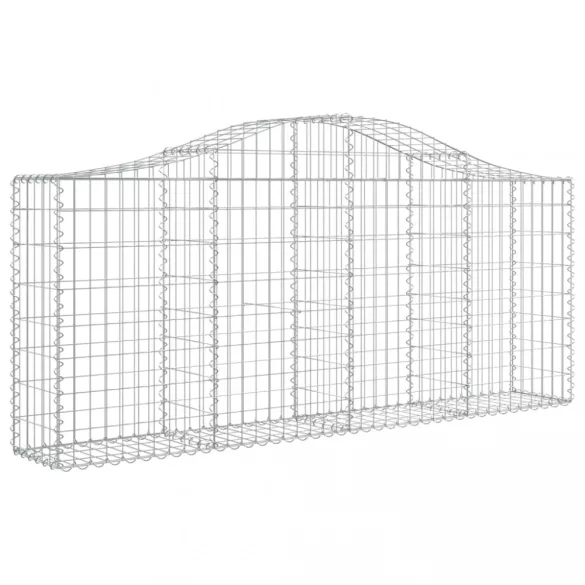 18 db íves horganyzott vas gabion kosár 200x30x80/100 cm