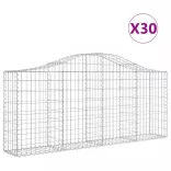 30 db íves horganyzott vas gabion kosár 200x30x80/100 cm
