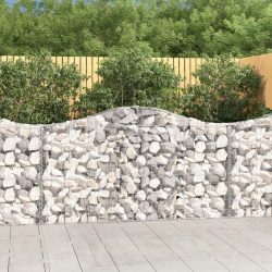 9 db íves horganyzott vas gabion kosár 200x30x100/120 cm