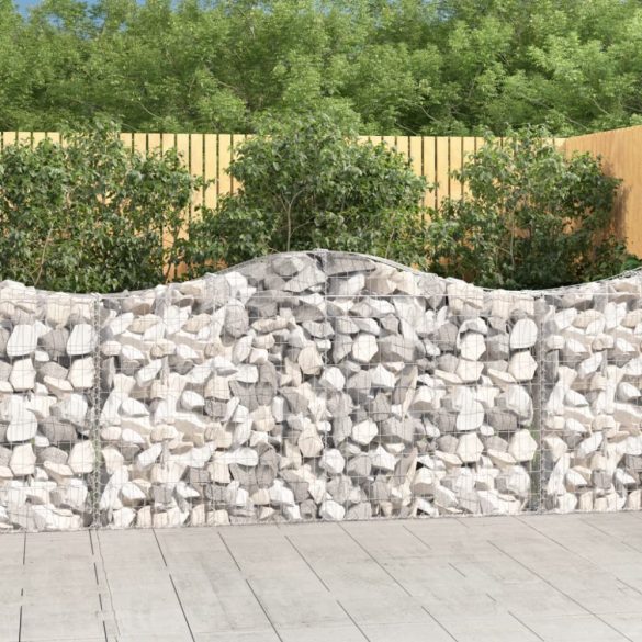 11 db íves horganyzott vas gabion kosár 200x30x100/120 cm