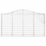 15 db íves horganyzott vas gabion kosár 200x30x100/120 cm