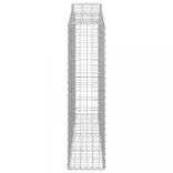2 db íves horganyzott vas gabion kosár 200x30x120/140 cm