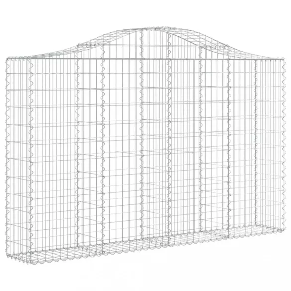 3 db íves horganyzott vas gabion kosár 200x30x120/140 cm