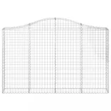 3 db íves horganyzott vas gabion kosár 200x30x120/140 cm