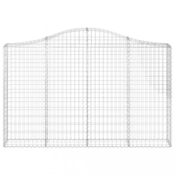 3 db íves horganyzott vas gabion kosár 200x30x120/140 cm