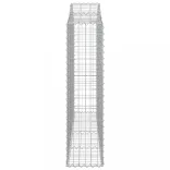 3 db íves horganyzott vas gabion kosár 200x30x120/140 cm