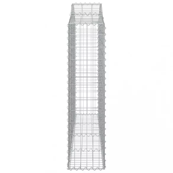 3 db íves horganyzott vas gabion kosár 200x30x120/140 cm