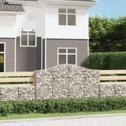 8 db íves horganyzott vas gabion kosár 200x30x120/140 cm