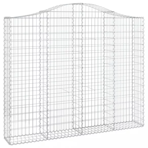 3 db íves horganyzott vas gabion kosár 200x30x160/180 cm