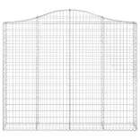 4 db íves horganyzott vas gabion kosár 200x30x160/180 cm