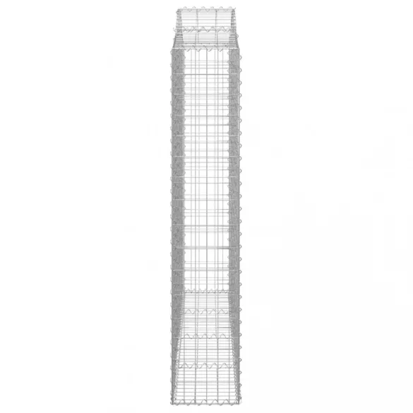 4 db íves horganyzott vas gabion kosár 200x30x160/180 cm