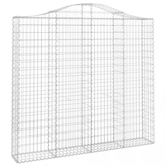 3 db íves horganyzott vas gabion kosár 200x30x180/200 cm