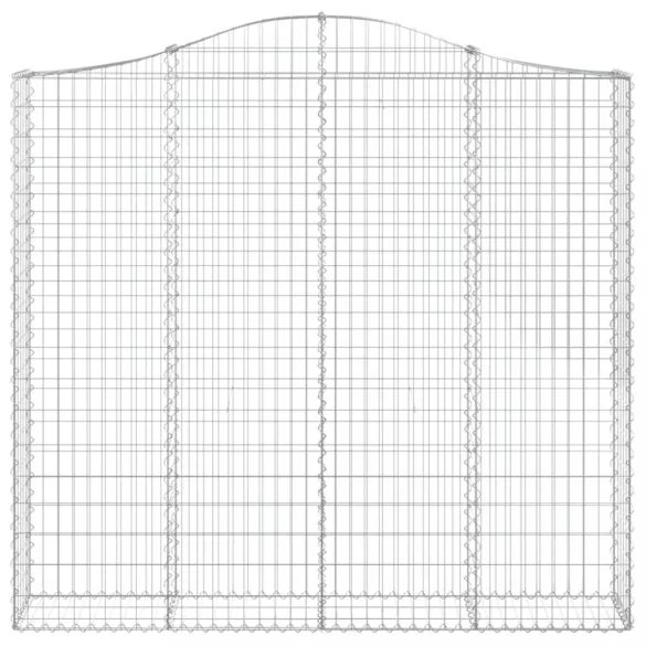 3 db íves horganyzott vas gabion kosár 200x30x180/200 cm