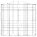 4 db íves horganyzott vas gabion kosár 200x30x180/200 cm