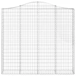 6 db íves horganyzott vas gabion kosár 200x30x180/200 cm