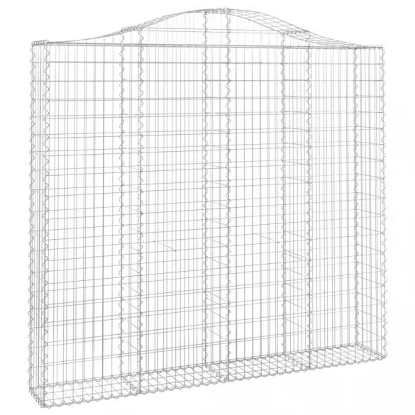 7 db íves horganyzott vas gabion kosár 200x30x180/200 cm