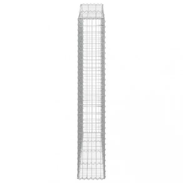 7 db íves horganyzott vas gabion kosár 200x30x180/200 cm