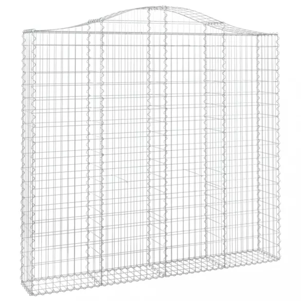8 db íves horganyzott vas gabion kosár 200x30x180/200 cm