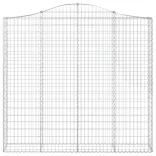 9 db íves horganyzott vas gabion kosár 200x30x180/200 cm