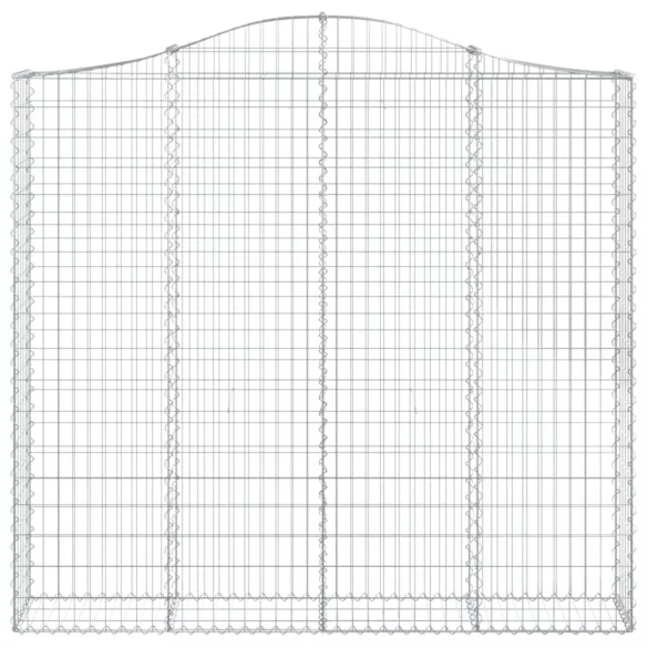 9 db íves horganyzott vas gabion kosár 200x30x180/200 cm