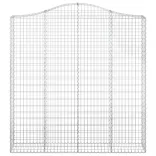 4 db íves horganyzott vas gabion kosár 200x30x200/220 cm