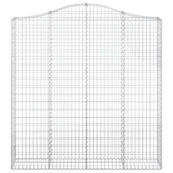 4 db íves horganyzott vas gabion kosár 200x30x200/220 cm