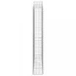 4 db íves horganyzott vas gabion kosár 200x30x200/220 cm