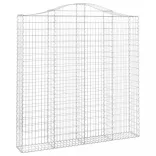 5 db íves horganyzott vas gabion kosár 200x30x200/220 cm