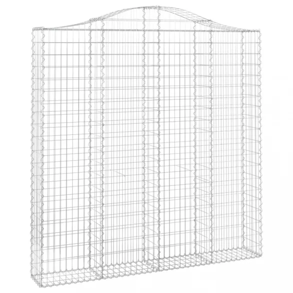 5 db íves horganyzott vas gabion kosár 200x30x200/220 cm