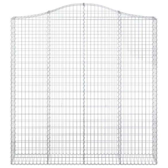 6 db íves horganyzott vas gabion kosár 200x30x200/220 cm