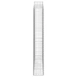6 db íves horganyzott vas gabion kosár 200x30x200/220 cm