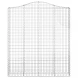 2 db íves horganyzott vas gabion kosár 200x30x220/240 cm