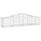 2 db íves horganyzott vas gabion kosár 200x50x40/60 cm