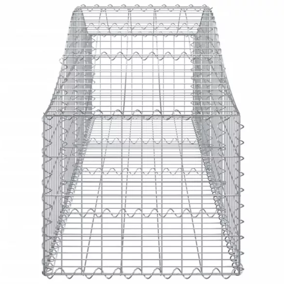 5 db íves horganyzott vas gabion kosár 200x50x40/60 cm