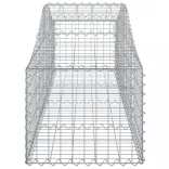 10 db íves horganyzott vas gabion kosár 200x50x40/60 cm