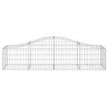 11 db íves horganyzott vas gabion kosár 200x50x40/60 cm