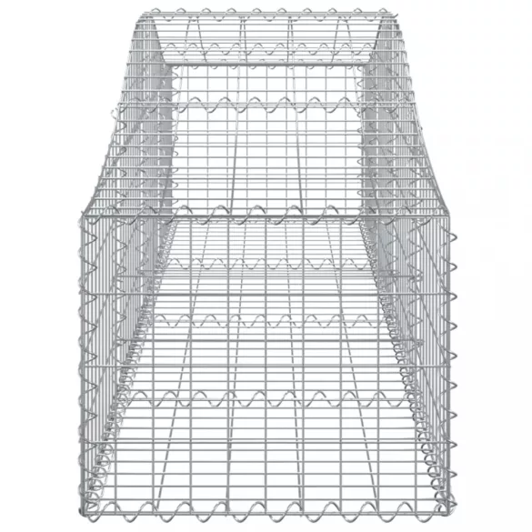 11 db íves horganyzott vas gabion kosár 200x50x40/60 cm