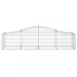 12 db íves horganyzott vas gabion kosár 200x50x40/60 cm