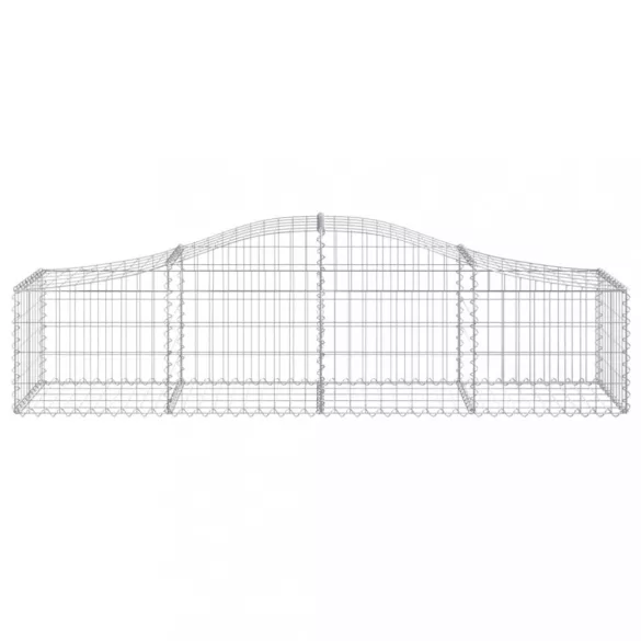 15 db íves horganyzott vas gabion kosár 200x50x40/60 cm