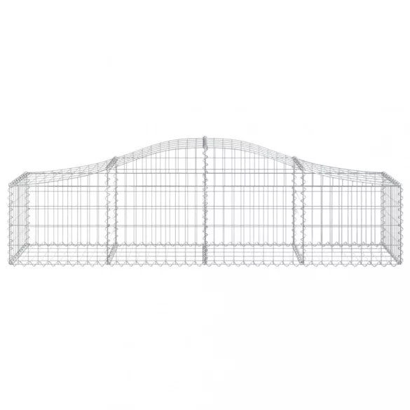18 db íves horganyzott vas gabion kosár 200x50x40/60 cm
